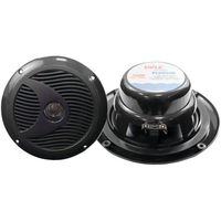 PYLE PLMR60B 6.5" Dual-Cone Marine Speakers (Black)