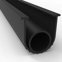 BOWSEN Garage Door Seals Bottom Weatherproof Weatherstrip Rubber Replacement Black 5/16 Inch T-End,20ft Long