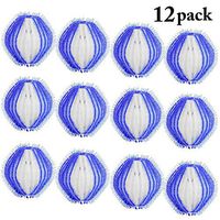 JUSTDOLIFE 12PCS Dryer Ball Hair Removal Reusable Magic Laundry Ball Washing Ball
