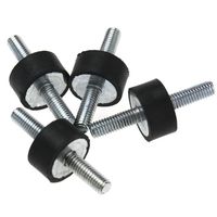 4 x M6 Anti Vibration Rubber Bobbin Mounts 20x10MM Male Boat Car Damper