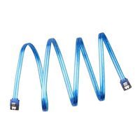 RELPER 1M 3.3Ft SATA III 6.0 Gbps Cable with Locking Latch UV blue
