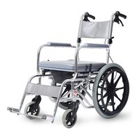 QIDI Wheelchair Light Weight Aluminum Alloy Foldable 20" Rear Wheel Explosion Proof Tire 13kg (Color : Gray)