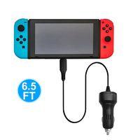 Car Charger for Nintendo Switch and Swith Lite, FYOUNG High Speed Car Charger Adapter for Nintendo Switch (6.6 FT USB Type-C Charger Cable)