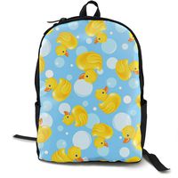 O-X_X-O Yellow Rubber Duck Women & Men Classic Polyester Backpack School Bag Outdoor Rucksack Camping Travel Laptop Backpack