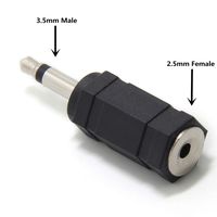 Ancable 2-Pack 3.5mm Mono Plug to 2.5mm Mono Jack Adapter