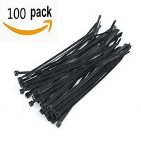 Cable Ties (Pack of 100) Zip Ties 4 Inch Suitable Putting Up Doing Arts and Crafts and Garden Tying Plants(0.12Wx4L) Black