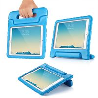TNP iPad Mini 4 Case - Kids Shock Proof Soft Light Weight Childproof Impact Drop Resistant Protective Stand Cover Case with Handle for iPad Mini 4 (Blue)