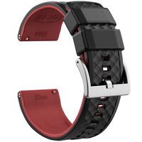 Ritche 23mm Silicone Watch Bands Quick Release Rubber Watch Bands for Men