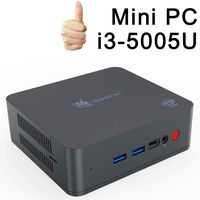 Beelink U55 Mini PC, Windows 10 PRO (64-bit), Intel Core i3-5005U Processor 2.0GHz,8GB /256GB M.2 SSD, Supports 2.5'' HDD & SSD 2.4G+5G Dual WiFi/Gigabit Ethernet/BT 4.0/4K/Dual HDMI/Fan
