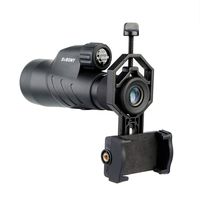 SVBONY SV45 10-30x50 Zoom Monocular with BaK4 Prism FMC Waterproof High Power Mini Spotting Scope for Outdoor Activity (10-30x50mm with Phone Adapter)