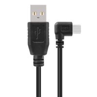 Spofit USB 2.0 A-Male to 90 Degree Mini-B Male Mini USB Charging Cable Data Car Vehicle Power Charger for GPS Rearview Mirror Backup Camera (16 Feet, Right Angled)