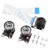Richer-R Raspberry Pi Camera Module,Camera Module for Raspberry Pi 3/2/B Wide Angle Fisheye Lens with Fill Light