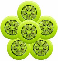 Discraft Ultra-Star 175g Ultimate Frisbee Sport Disc (6 Pack) Yellow