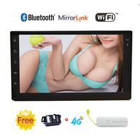 EinCar 7 inch 2 Din Head Unit Android 5.1.1 GPS Navigation Car Stereo Audio Radio 1080P Video Player Quad Core Built in WiFi Bluetooth AM/FM/RDS Car GPS Map + 4G Dongle + Backup Camera