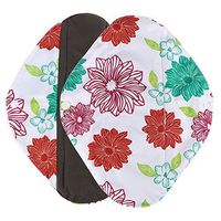 Hunputa Sanitary Napkins,Reusable Bamboo Cloth Washable Menstrual Pad Mama Sanitary Towel Pad (Green, M)