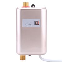 GOTOTOP Mini Water Heater, 3400W Electric Instant Tankless Water Heater for Bathroom Kitchen Washing