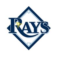 Mlb Tampa Bay Rays CreativeStickers0514 Set Of Two (2x) Stickers , Laptop , Ipad , Car , Truck , Size 4 inches on Longer Side