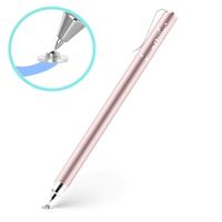 aibow Capacitive Stylus Pen for iPad, iPhone, Tablets, Cell Phones, All Touch Screens [ Fine Point & High Sensitivity Disc Tip Series ] with 1 Replaceable Disc Tip, Slide Cap Type1 (Rose Gold)