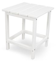 POLYWOOD ECT18WH Long Island 18" Side Table, White