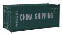 Walthers SceneMaster HO Scale Model of China Shipping (Green, White; Billboard Lettering) 20' Corrugated Container