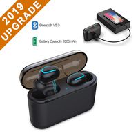 Wireless Earbuds Bluetooth 5.0 Headphones, True Wireless in-Ear Earphones IPX5 Waterproof Sport Bluetooth Earphones, Built in Mic with Portable Charging Case
