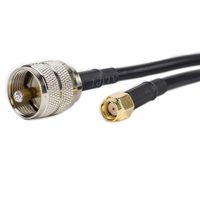 2pcs SMA Female to UHF Male PL-259 Cable Connector Eagles(TM) 20 Inches / 1.6ft / 50cm RF Coaxial Coax Cable