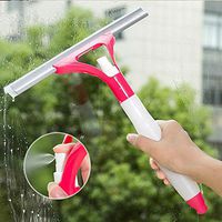 Liyes Shower Squeegee, Multifunctional Spray, Water Glass Scratch, Car Glazing Door Floor Wash Cleaner for Mirror/Glass/Car Windshield/Kitche (26, Hot Pink)