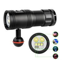 TrustFire DF30 150 Degree Diving Photography Video Flashlight 2350 Lumen Underwater Camera Dive Light with 32650 Rechargeable Battery