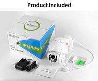 Leoie K38D 1080P WiFi PTZ IP Camera Face Detect Auto Tracking 4X Zoom Two-Way Audio P2P CCTV Security Outdoor Camera US Plug