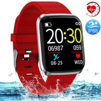 Fitness Tracker Waterproof Smart Watch with Multifunctional Sport Mode, Heart Rate & Blood Pressure Monitor with SpO2 and Sleep Tracker Calorie Counter, Color Screen Smart Bracelet for Women Men