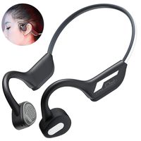 Bone Conduction Headphones - Wireless Earbuds Bluetooth 5.0 Upgraded IP56 Waterproof Night Vision Sports Bluetooth Earphones w/Mic HD Stereo Sweatproof Premium Sound with Deep Bass for Sport
