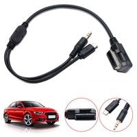 MASO Car Aux Adapter Cable AMI MDI MMI 3.5mm Music Interface Charger Cord for Audi A1 A3 A4L A5 A6L A8 Q3 Q5 Q7 TT VW to Android