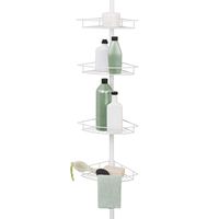 Zenna Home Pole Shower Caddy, White