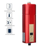 Mini Electric Water Heater, 220V 5500W Instant Tankless Water Heater Indoor Shower Kitchen Bathroom Water Heater Appliances