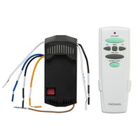 Universal Ceiling Fan Remote Control and Receiver Complete Kit with Up Down Light Replace Hampton Bay UC7078T UC7067RC L3H2010FANHD Fan-HD6 FAN-28R-Pikeman