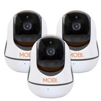 MobiCam HDX Smart HD Wi-Fi Pan and Tilt Home Monitoring Camera 3- Pack