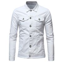 Hemlock Men Denim Jacket Coats Ziipper Cardigan Trundown Jean Coats Sweatshirt Pullover Tops Outwear