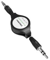 Fosmon 3.5mm Retractable Aux Cable Auxiliary Audio Cord for Samsung Galaxy S7 S6 Edge S5 S4 S3 Mini, Grand Prime, Note 4 3 2 Edge, J1 J3 J7 A3 A5 A7, Alpha, Express 3