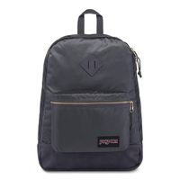JanSport Super FX Backpack - Trendy School Pack With A Unique Textured Surface, Deep Grey Gold Premium Poly