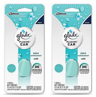 Glade Plugins Car Refill - Aqua Exhilaration - Net Wt. 3.2 mL (0.11 FL OZ) Per Refill - Pack of 2 Refills