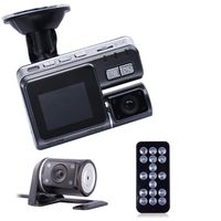 GBSEL HD DVR 170°Car Dash Cam Recorder 1080p LED Night Vision G-sensor+Rear Camera,Remote Control