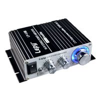 Lepy LP-V3s Hifi Stereo Power Digital Amplifier with 3.5mm Audio Input for iPhone Computer MP3 (Black)