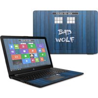 MightySkins Skin Compatible with HP 15t Laptop 15.6" (2017) - Time Lord Box | Protective, Durable, and Unique Vinyl Decal wrap Cover | Easy to Apply, Remove, and Change Styles | Made in The USA