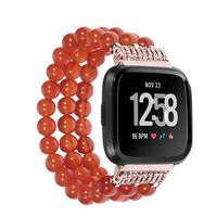 Bands Compatible with Fitbit Versa/Versa Lite Watch, TeaBoy Artificial Pearl Beaded Replacement Straps Bracelet Handchain Compatible with Fitbit Versa Accessories for Women or Girls