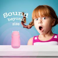 Small Speaker Kids, Cute Portable Wireless Bluetooth Speakers Mini Little Pocket Speakers with LED Night Light Built-in Mic TF Card for Children Boy Girl Home Outdoor Travel (Pink)