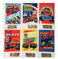12 Sets of Blaze & The Monster Machine Truck Nickelodeon Coloring Books and Crayon Set Children Party Favors Bag Filler