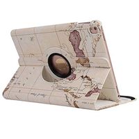 Jennyfly iPad 3 Case, 360 Degree Rotating Case Hands-Free Stand Multi Typing Angle Slim Duralble PU Leather Corner Protective Cover for 9.7 inch iPad 2/3/4 - White