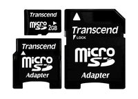 Transcend 2GB Microsd with 2 Adapter(Mini & Sd)