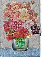 Hardcover Floral Bouquet Ornate Bling Notebook Journal