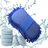 APMIX 6PCS Car Windshield Clean Washer Tablets,Auto Windscreen Cleaner Car Side Rear Window Cleaning Solid Wiper Cleaning Tool